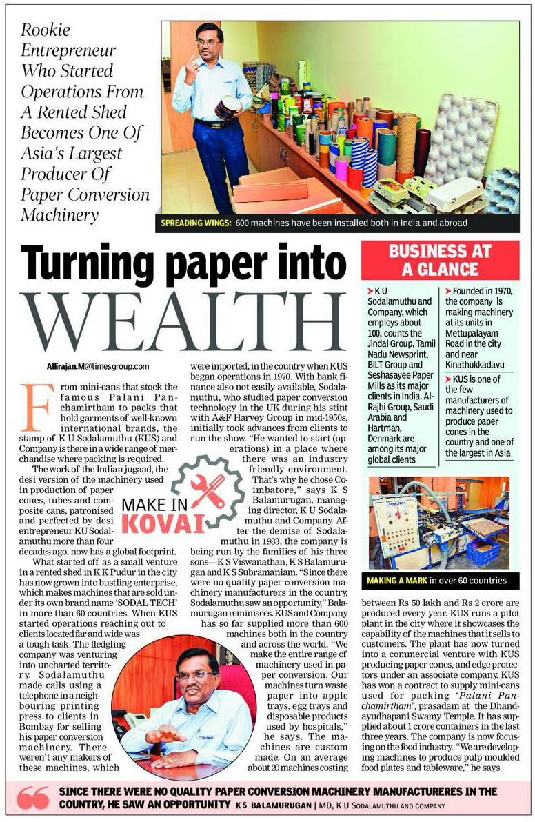 Article in Times of India
